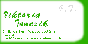viktoria tomcsik business card